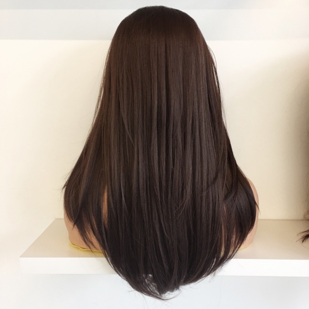 20" Dark Brown Lace Front Wig | Amelia - Picture 3 of 6